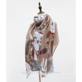 New style flower printing scarf cotton print dubai shawl wholesale